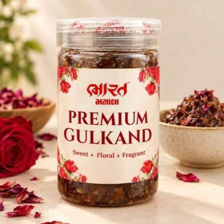 Bharat Masala Premium Gulkand rose petal preserve in a jar