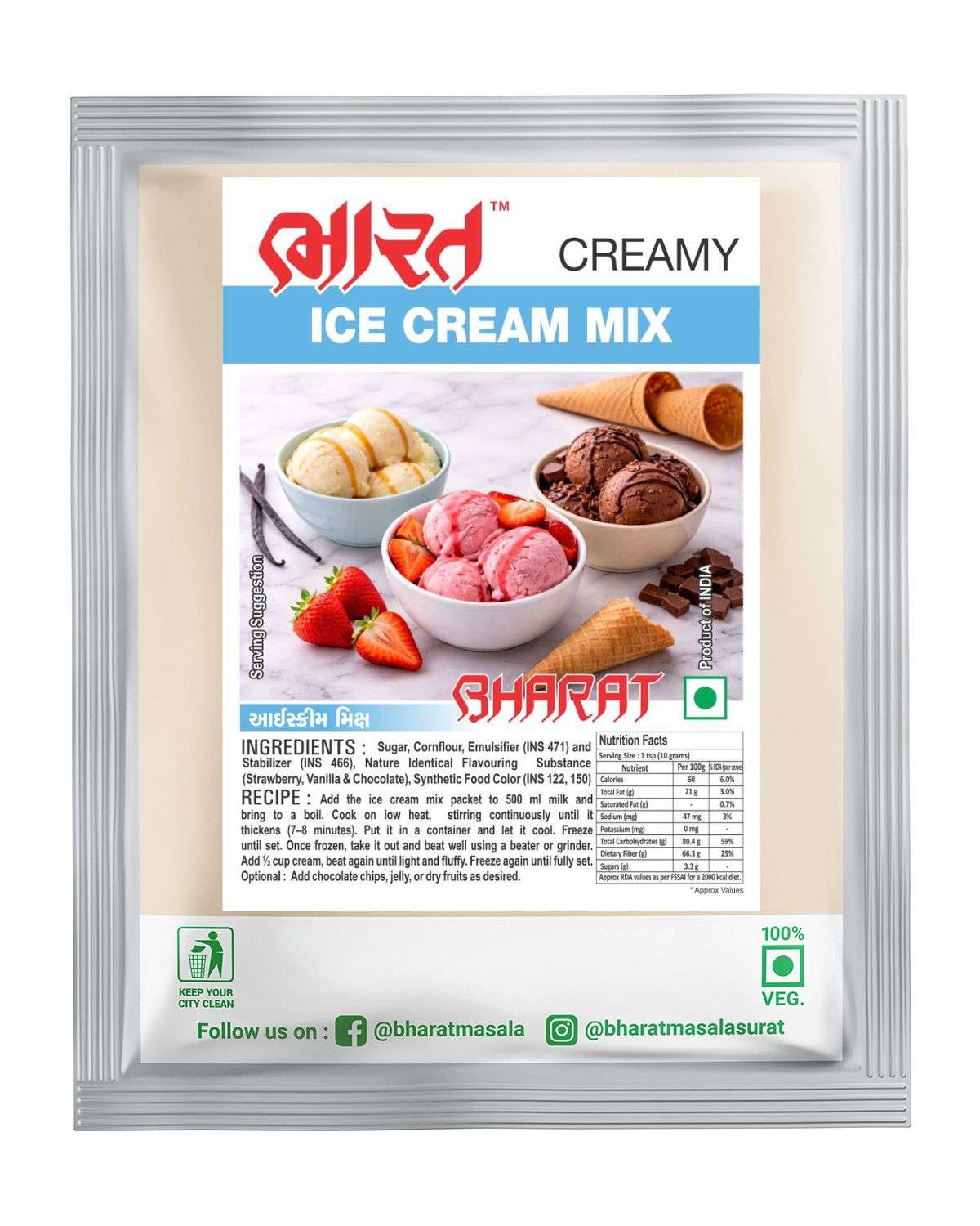 ice cream mix by bharat masala
