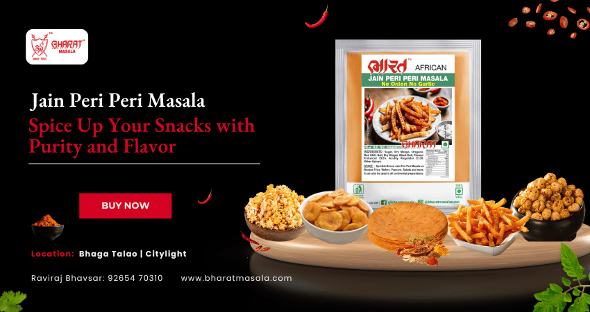 Jain Peri Peri Masala: Spice Up Your Snacks with Purity and Flavor