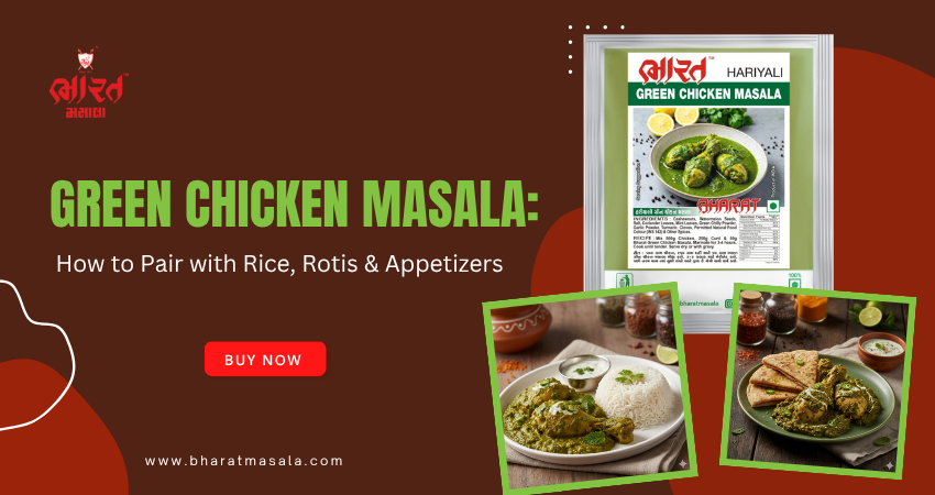 Green chicken masala